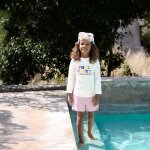 T - shirt anti - uv manches longues sel marin (3 - 4 ans)