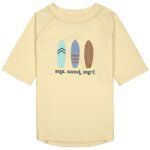 T - shirt anti - uv planches de surf vanille (07 - 12 mois)