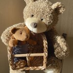 Si�ge poup�e en osier pour v�lo