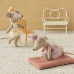 Souris ballerine petite s?ur blanc cass�