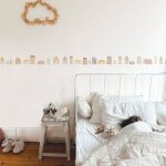 Sticker frise murale petites maisons