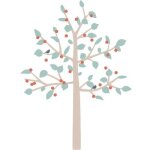 Sticker gant arbre big cherry tree (180 cm)