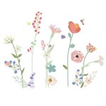 Stickers géants fleurs de champs Stickers géants fleurs de champs
