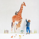 Sticker g�ant girafe safari