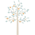 Sticker g�ant arbre big apple tree b�b� bleu (180 cm)