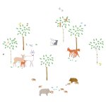 Stickers balade en for�t (70 x 70 cm)