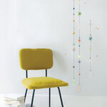 Sticker mural fils d'�toiles gris