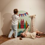 Sticker mural magn�tique soft olive