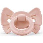 Sucette binky bow misty pink (3 mois et + )