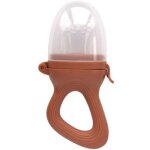 Sucette grignoteuse terre de sienne avec 4 embouts