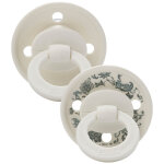 Lot de 2 sucettes binky garden leo toile (3 mois et + )
