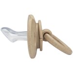 Sucette orthodontique en silicone pure khaki (0 - 6 mois)
