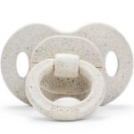 Sucette physiologique en bambou lilly white (3 mois et + )