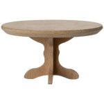 Table basse ovale souris nature Table basse ovale souris nature