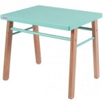 Table enfant en bois gabriel hybride laquée vert d'eau Table enfant en bois gabriel hybride laquée vert d'eau
