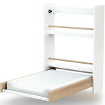 Table � langer murale en bois de h�tre essentiel plus blanc