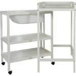 Table � langer avec baignoire basic blanc