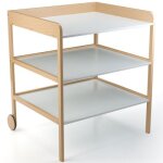 Table à langer clara xl blanc - naturel Table à langer clara xl blanc - naturel