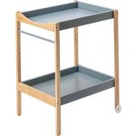 Table à langer margot en bois hybride bleu gris Table à langer margot en bois hybride bleu gris