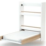 Table  langer murale en bois de htre essentiel plus blanc
