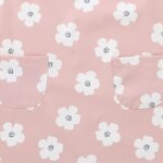 Tablier de cuisine froufrou en tissu imperm�able fleurs
