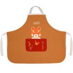 Tablier tchikis 3 panda roux personnalisable (2 - 6 ans)
