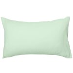 Taie d'oreiller pur coton bio vert aqua (40 x 60 cm)