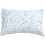 Taie d'oreiller en coton bio yukari tilleul (40 x 60 cm)