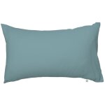 Taie d'oreiller pur coton bio azur (40 x 60 cm)