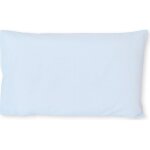 Taie d'oreiller en coton bleue (40 x 60 cm)