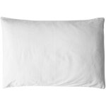 Taie d'oreiller satin de coton bio blanc craie (40 x 60 cm)