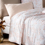Taie d'oreiller en coton bio yukari peach (40 x 60 cm)