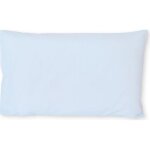 Taie d'oreiller en coton bleue (40 x 60 cm)
