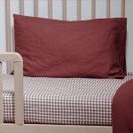 Taie d'oreiller pur coton bio sienne (40 x 60 cm)