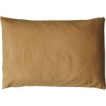 Taie d'oreiller satin de coton bio ambre (40 x 60 cm)