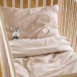 Taie d'oreiller satin de coton bio lin (40 x 60 cm)