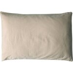 Taie d'oreiller satin de coton bio lin (40 x 60 cm)