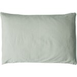 Taie d'oreiller satin de coton bio tilleul (40 x 60 cm)