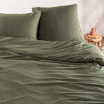 Taie d'oreiller satin cypr�s (60 x 60 cm)