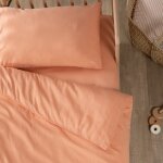 Taie d'oreiller satin peach (40 x 60 cm)