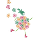 Tampons flower girls