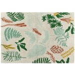 Tapis lavable botanic plants sur fond �cru (140 x 200 cm)