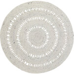 Tapis rond bibek naturel (110 cm)
