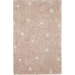Tapis lavable mini dot rose (100 x 150 cm)