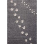 Tapis empreintes gris fonc� (80 x 150 cm)