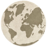 Tapis lavable rugcycled carte du monde