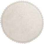 Tapis rond perla �cru (110 cm)