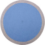 Tapis rond nolan bleu (120 cm)