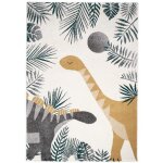 Tapis rectangulaire sensaku dinosaure (120 x 170 cm)