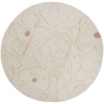 Tapis rond gentle flora (140 cm)